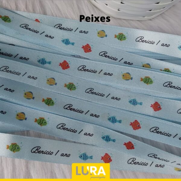 Cetim Personalizado Peixes