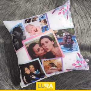 Capa de almofada personalizada com fotos