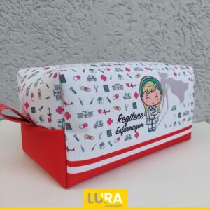 Necessaire Box G com tema Enfermagem